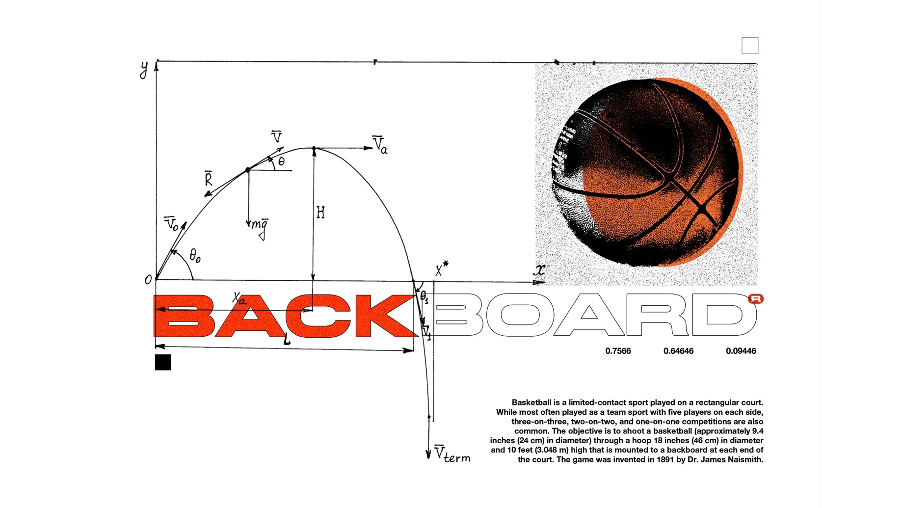Backboard basketball t-shirt — apparel graphic design, design 2