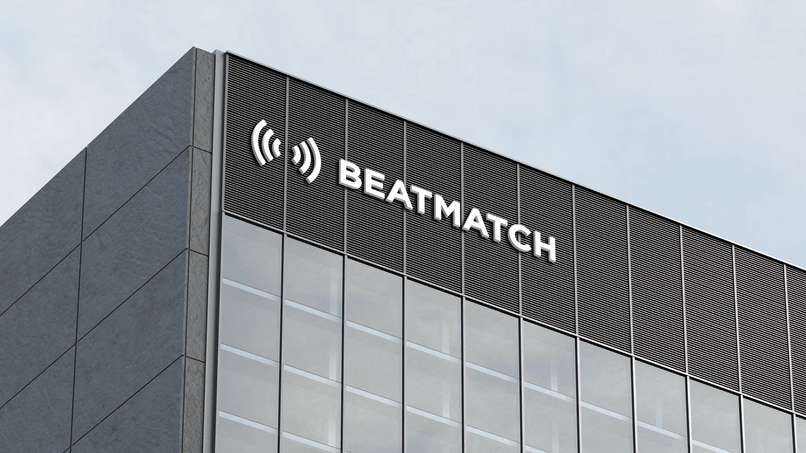 BeatMatch logo in use — signage design