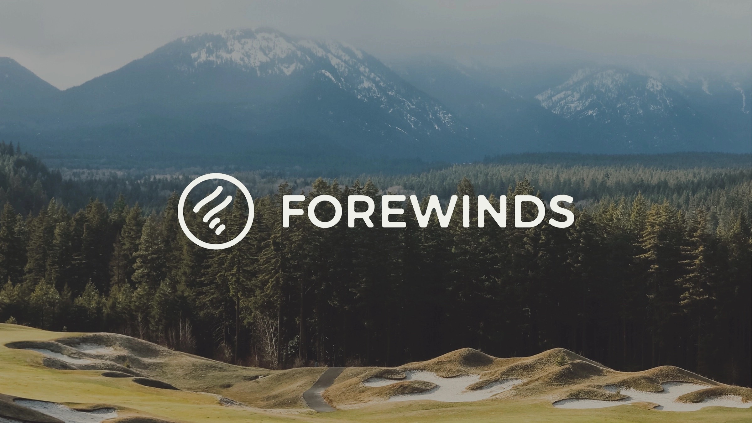 Forewinds horizontal logo — sports brand identity design