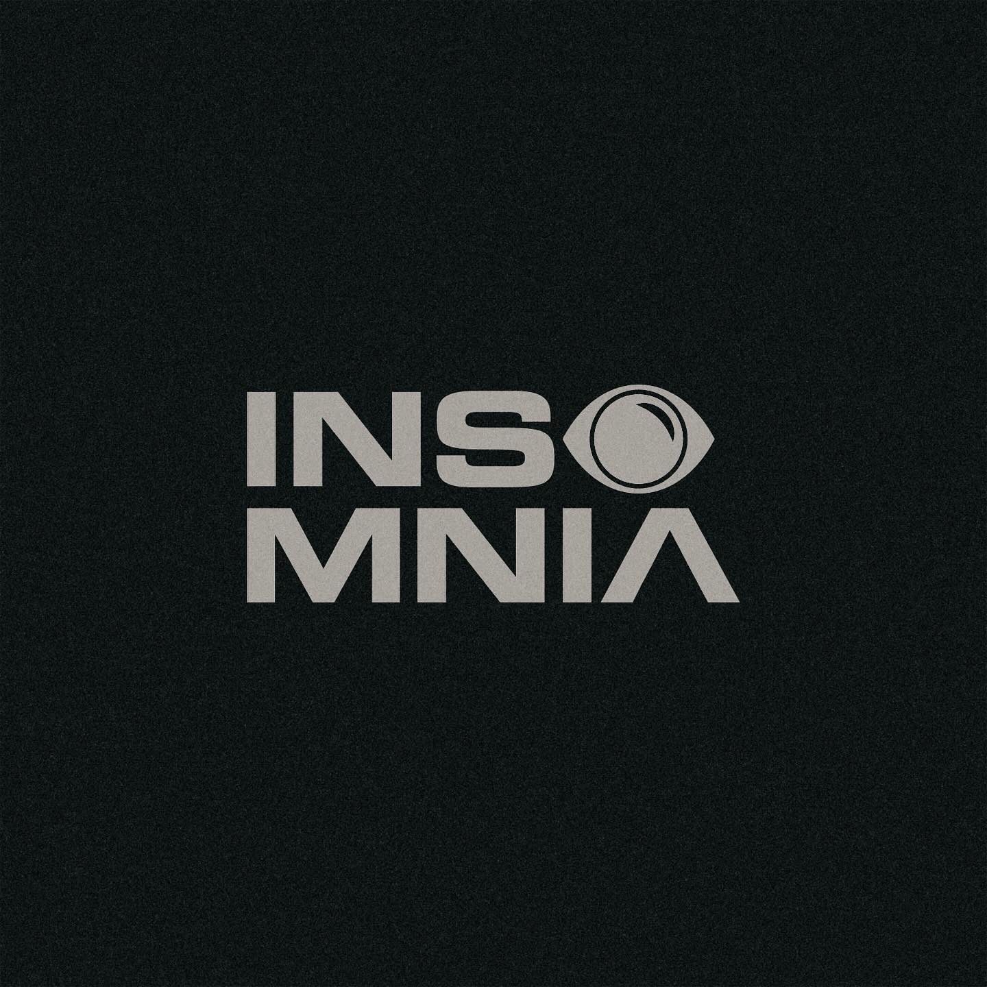 Insomnia logo — apparel brand identity design by Liam Robert