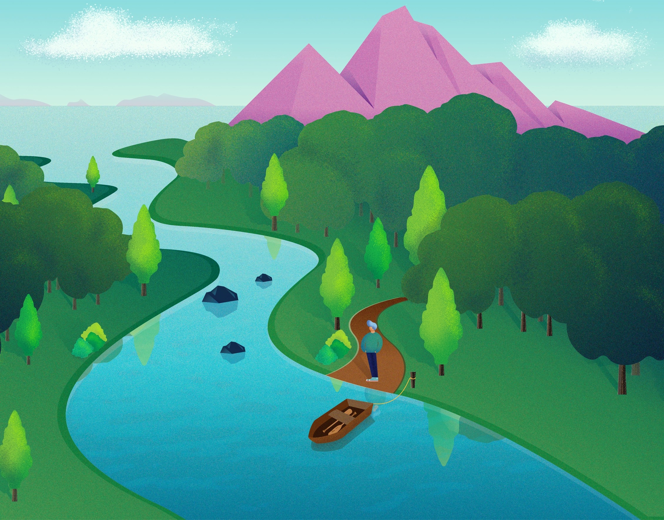 Lifeline New Zealand — mental health education illustration, image 1
