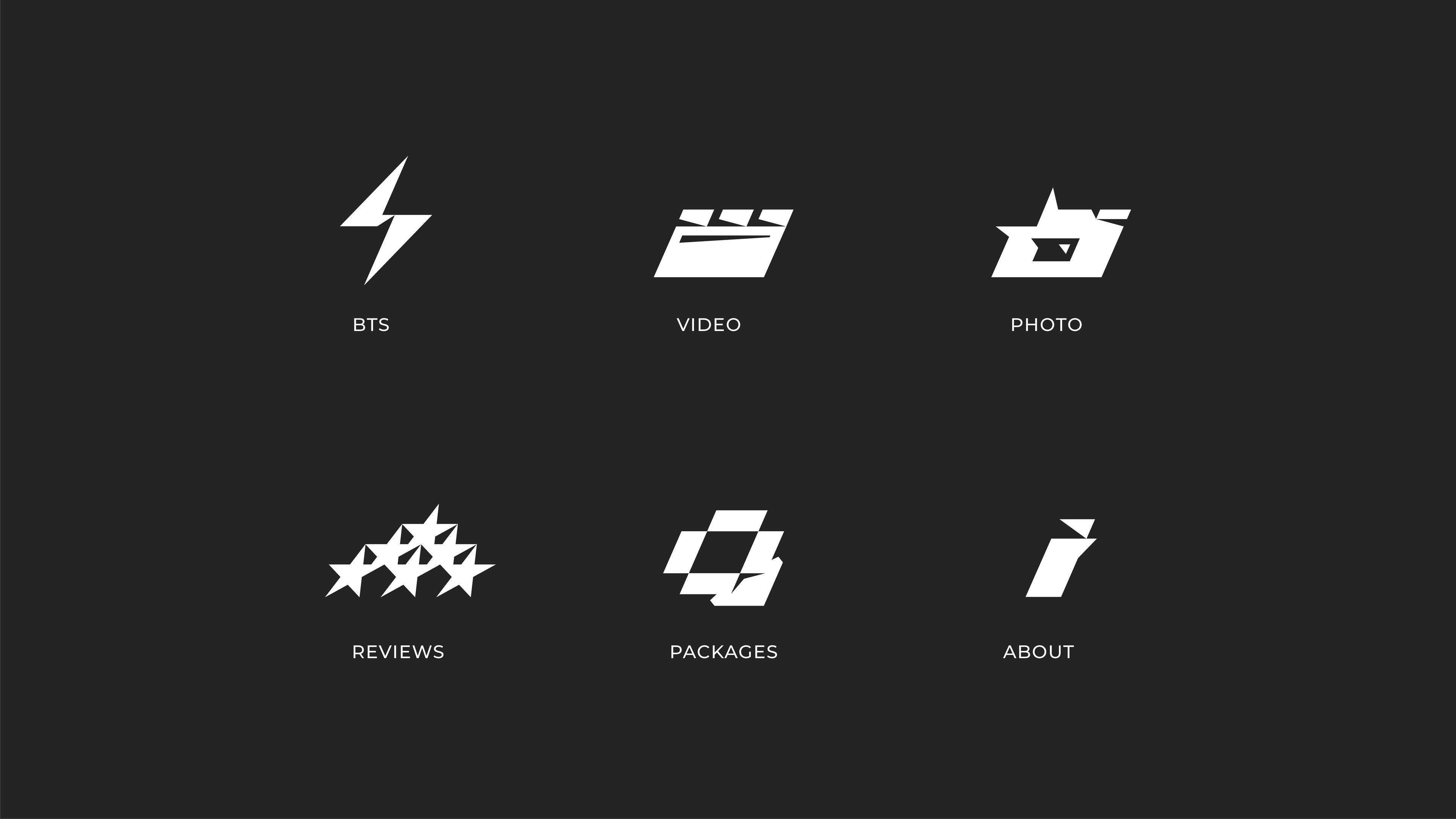 Matrx Media icon set — brand identity design