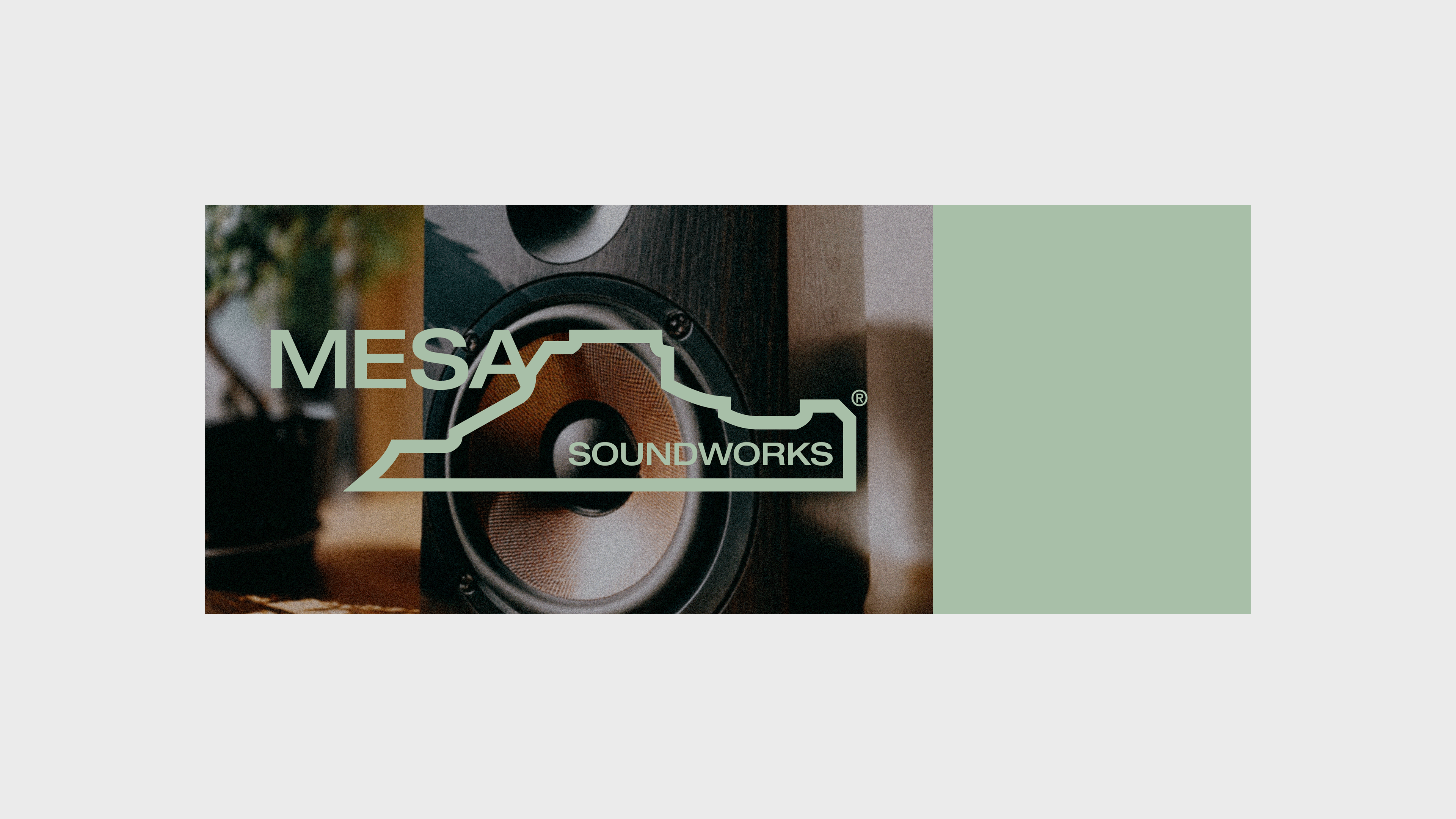 Mesa Soundworks animated logo variants — brand identity