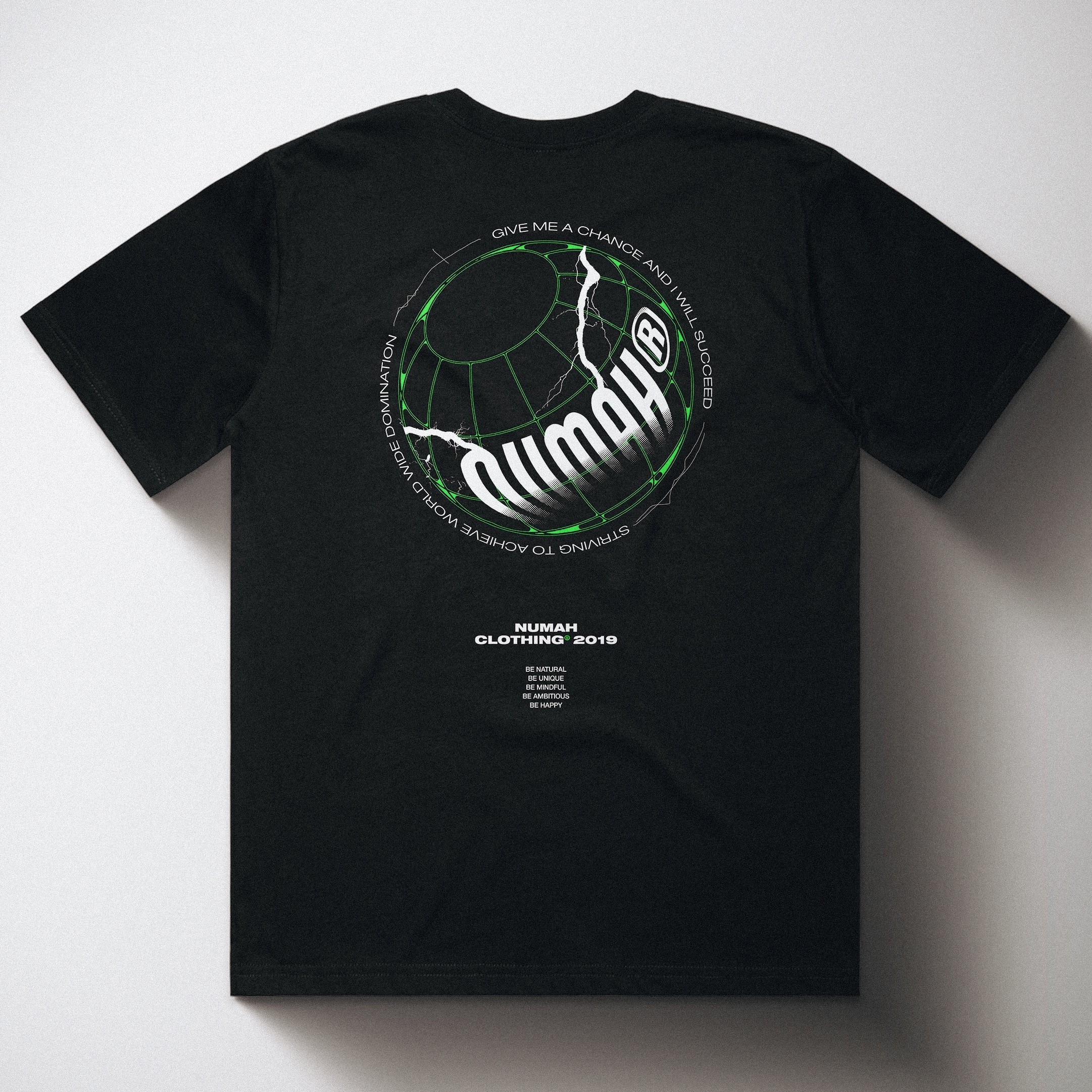 NUMAH apparel — t-shirt graphic design by Liam Robert