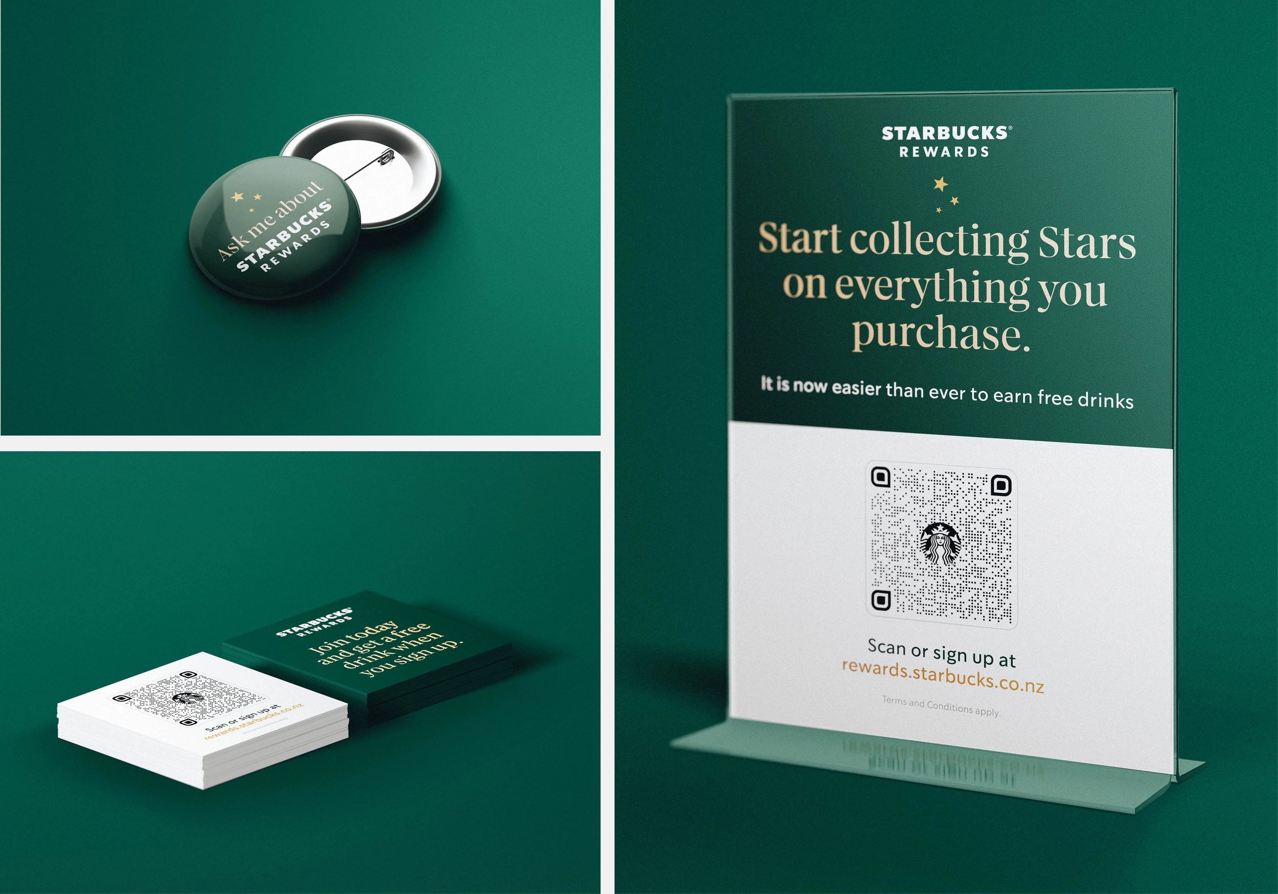 Starbucks NZ — print collateral design