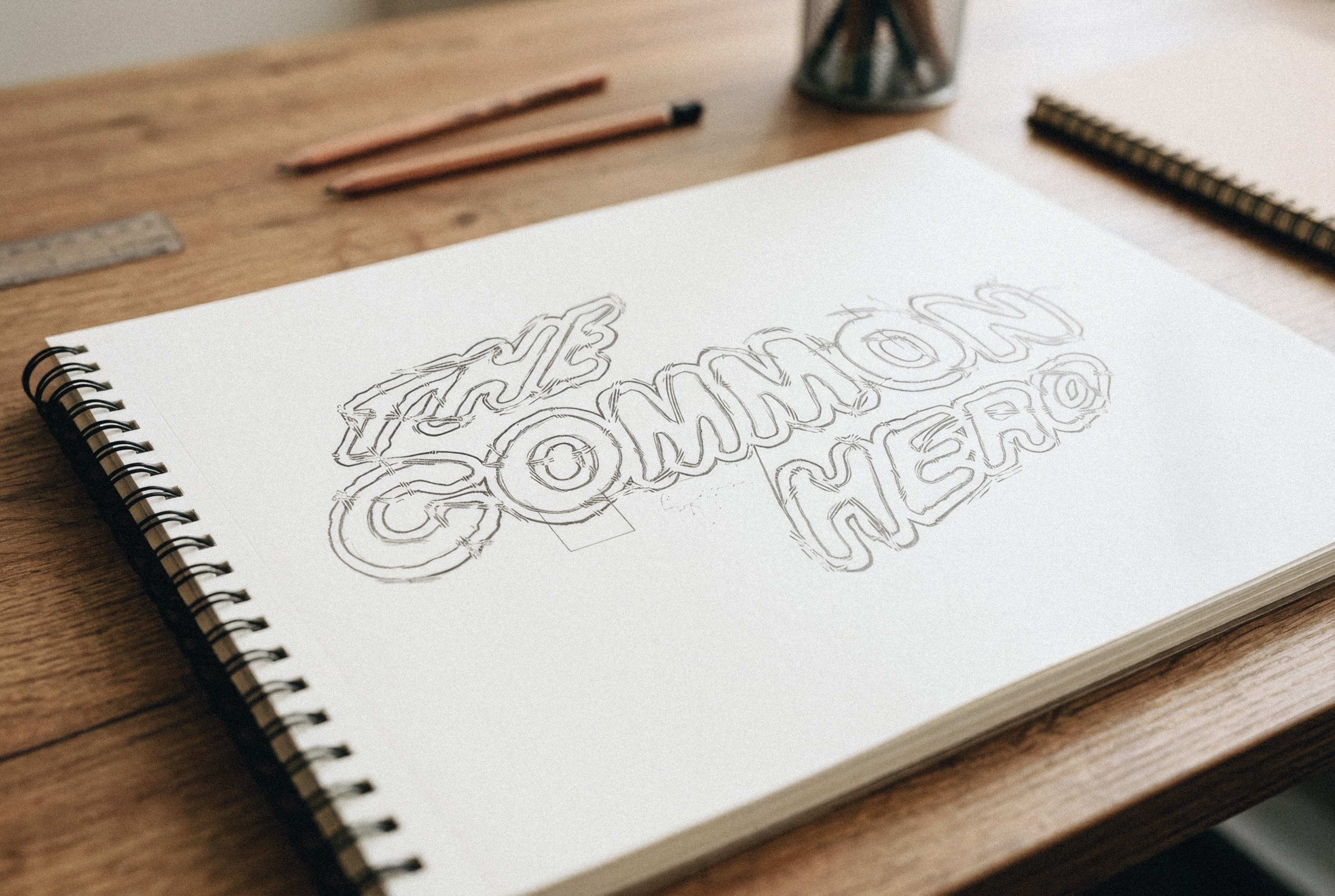 The Common Hero apparel — t-shirt graphic design by Liam Robert