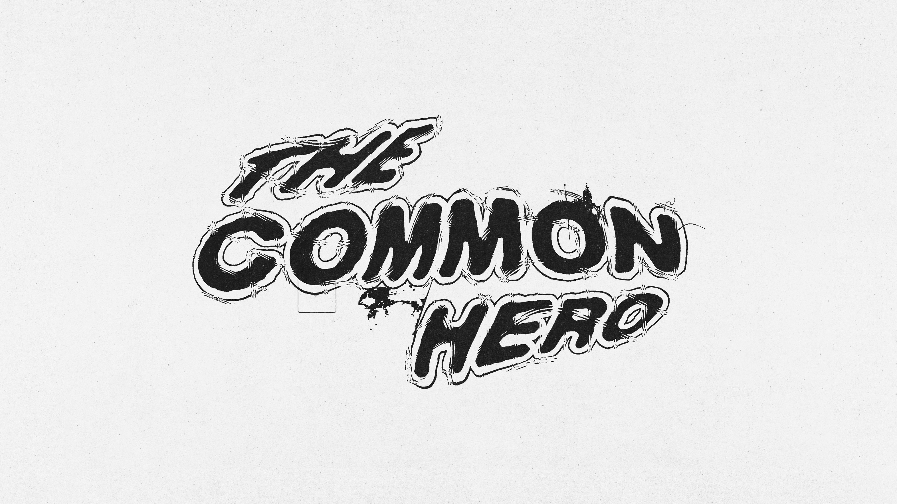 The Common Hero t-shirt graphic — apparel illustration design